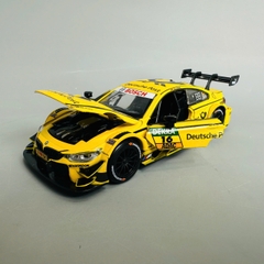 Mô Hình xe BMW đua vàng tỉ lệ 1:32 Hợp kim có thể mở cửa - bánh sau chạy cót - Dài 15cm - cao 3.5cm - nặng 500gram - Figure Oto - FULL BOX : box màu - SKU : oto387 - n3-k6-t1-s3