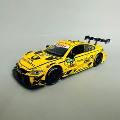 Mô Hình xe BMW đua vàng tỉ lệ 1:32 Hợp kim có thể mở cửa - bánh sau chạy cót - Dài 15cm - cao 3.5cm - nặng 500gram - Figure Oto - FULL BOX : box màu - SKU : oto387 - n3-k6-t1-s3
