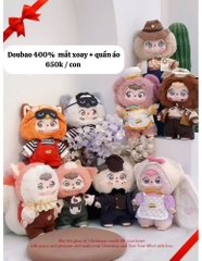 Hàng Chính Hãng - Blinbox doubao 400% + mắt xoay + quần áo blind box ngẫu nhiên - Cao : 30cm - Nặng 500gram - Túi Mù - Hộp Màu