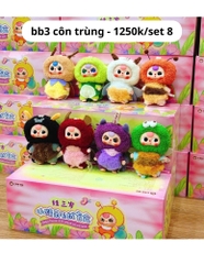 Hàng Chính Hãng - Blinbox babythree côn trùng blind box set 8 ngẫu nhiên - cao ~ 16cm - Nặng 500gram - Túi Mù - Hộp Màu