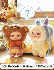Hàng Chính Hãng - Blinbox babythree Heo Học Viện mắt dưng blind box set 8 ngẫu nhiên - cao ~ 18cm - Nặng 500gram - Túi Mù - Hộp Màu