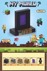 Đồ Chơi Khối Nam Châm Từ Tính Minecraft,Block Minecraft Nam Châm, Đồ Chơi Xây Dựng Cho Bé 1 Hộp 32 mảnh