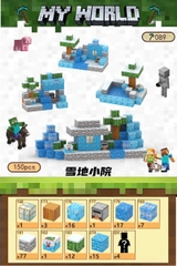 Đồ Chơi Khối Nam Châm Từ Tính Minecraft,Block Minecraft Nam Châm, Đồ Chơi Xây Dựng Cho Bé 1 Hộp 150 mảnh - Bản B