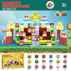 Đồ Chơi Khối Nam Châm Từ Tính Minecraft,Block Minecraft Nam Châm, Đồ Chơi Xây Dựng Cho Bé 1 Hộp 150 mảnh - Bản Mario - SKU : ht7 ( VAT : 001-16-150 )