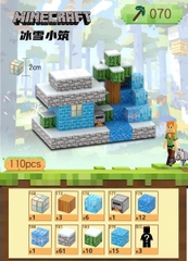 Đồ Chơi Khối Nam Châm Từ Tính Minecraft,Block Minecraft Nam Châm, Đồ Chơi Xây Dựng Cho Bé 1 Hộp 110 mảnh - Bản A