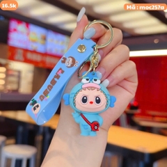 Móc Khóa labubu cosplay cá xanh - Dây móc dài : 10cm - Mô Hình Cao : 6cm - Nặng : 50gram - No Box : bọc túi OPP K76-T5-S2