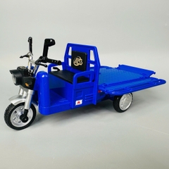 Mô Hình xe ba gác xanh tỉ lệ 1:10 Hợp kim có thể mở cửa - bánh sau chạy cót - Âm Thanh - Dài 20.5cm - rộng 7.5cm - cao 9.5cm - nặng : 500gram - FULL BOX : box màu SKU : oto442 - K63-T5-S2