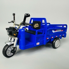 Mô Hình xe ba gác xanh tỉ lệ 1:10 Hợp kim có thể mở cửa - bánh sau chạy cót - Âm Thanh - Dài 20.5cm - rộng 7.5cm - cao 9.5cm - nặng : 500gram - FULL BOX : box màu SKU : oto442 - K63-T5-S2