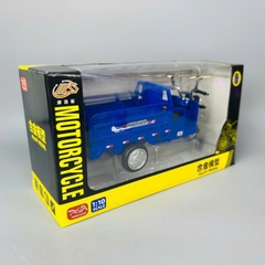 Mô Hình xe ba gác xanh tỉ lệ 1:10 Hợp kim có thể mở cửa - bánh sau chạy cót - Âm Thanh - Dài 20.5cm - rộng 7.5cm - cao 9.5cm - nặng : 500gram - FULL BOX : box màu SKU : oto442 - K63-T5-S2