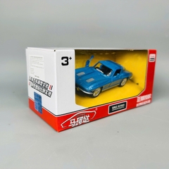 Mô Hình xe Chevrolet Corvette Split xanh biển tỉ lệ 1:32 Hợp kim có thể mở cửa - bánh sau chạy cót - Dài 12cm - rộng 4.5cm - cao 4cm - nặng : 300gram - FULL BOX : box màu SKU : oto447 - K70-T4-S3