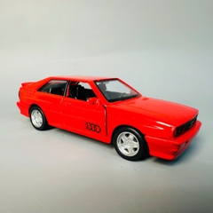 Mô Hình xe Audi Quattro 1980 đỏ tỉ lệ 1:32 Hợp kim có thể mở cửa - bánh sau chạy cót - Dài 12cm - rộng 4.5cm - cao 3.5cm - nặng : 300gram - FULL BOX : box màu SKU : oto450 - K70-T4-S1