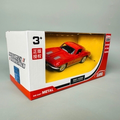 Mô Hình xe Chevrolet Corvette Split đỏ tỉ lệ 1:32 Hợp kim có thể mở cửa - bánh sau chạy cót - Dài 12cm - rộng 4.5cm - cao 4cm - nặng : 300gram - FULL BOX : box màu SKU : oto448 - K70-T3-S5