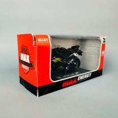 Mô Hình xe máy Đen Lé Vàng 1:18 Hợp kim - Dài 11cm - rộng 4cm - cao 6.5cm - nặng ~ 300gram - FULL BOX : box màu SKU : oto420 - K70-T2-S9