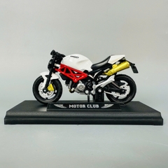 Mô Hình xe máy Trắng Yên Đen Bô Vàng 1:18 Hợp kim - Dài 11cm - rộng 4cm - cao 6.5cm - nặng ~ 300gram - FULL BOX : box màu SKU : oto421 - K70-T1-S10