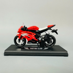 Mô Hình xe máy Đỏ Yên Trắng 1:18 Hợp kim - Dài 11cm - rộng 4cm - cao 6.5cm - nặng ~ 300gram - FULL BOX : box màu SKU : oto419 - K70-T1-S8