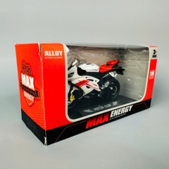 Mô Hình xe máy Trắng Yên Đỏ 1:18 Hợp kim - Dài 11cm - rộng 4cm - cao 6.5cm - nặng ~ 300gram - FULL BOX : box màu SKU : oto418 - K70-T2-S11