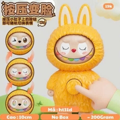 Đồ Chơi Trẻ Em Labubu vàng xoay mặt - Cao 10cm - Nặng 200gram - No Box K75-T1-S12