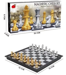 bộ cờ nam châm mini mạ vàng bạc (dài 20 cm)