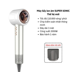Máy Sấy Tóc Ion Âm Super Sonic Cao Cấp Thế Hệ Mới - Bảo Hành 6 Tháng