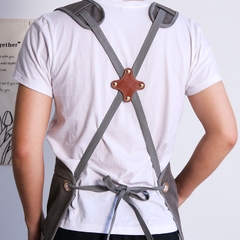 Tạp Dề Barbershop Vải Denim - Xám