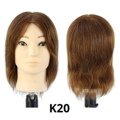 Đầu Ken Nam Tóc Thật Dài 20cm - Uốn Sấy Nhuộm Tạo Kiểu - K20