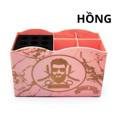 Khay Cắm Kéo Lược BarberShop - Hồng