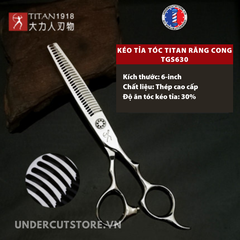 Kéo Tỉa Tóc Titan Răng Cong TGS630H - 6inch