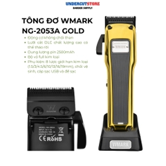 Tông Đơ Cắt Tóc WMARK NG-2053A Gold - BH 6 Tháng