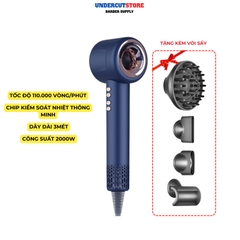 Máy Sấy Tóc Ion Âm Super Sonic Cao Cấp Thế Hệ Mới - 4 Đầu Chụp - Bảo Hành 6 Tháng