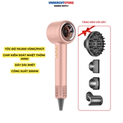 Máy Sấy Tóc Ion Âm Super Sonic Cao Cấp Thế Hệ Mới - 4 Đầu Chụp - Bảo Hành 6 Tháng