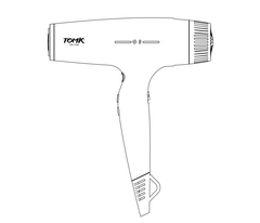 Máy Sấy Tóc Cao Cấp TOMK PRO FLOW - 2400W - BH 12 Tháng