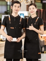 Tạp Dề Đeo Vai Phối Da Dáng Dài Cao Cấp - Tạp Dề Hào Quang