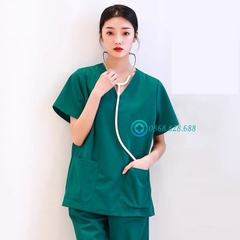 Mã 09PT - Bộ quần áo y tế vải thô cotton