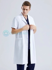 Áo blouse cộc tay - Vải cotton hàn