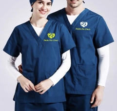 Mẫu in thêu -Mã 04 Xanh Sẫm (cotton hàn)