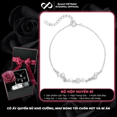 Lắc tay bạc nữ KYDOPAL dải sao đính đá Shining Star nhẹ nhàng sang trọng trang sức 925 - PAL9C8L13