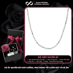 Dây chuyền bạc nữ KYDOPAL vòng cổ cá tính hạt bạc vỡ dây trơn trang sức bạc cao cấp - PAL9C3C57