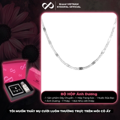 Dây chuyền bạc nữ KYDOPAL vòng cổ cá tính trơn mắt xích kết nối nhẹ nhàng trang sức bạc cao cấp - PAL9C3C50