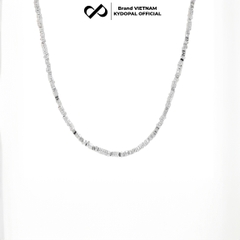 Dây chuyền bạc nữ KYDOPAL vòng cổ cá tính hạt bạc vỡ dây trơn trang sức bạc cao cấp - PAL9C3C57