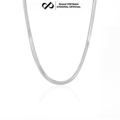 Dây chuyền bạc nữ KYDOPAL sợi mì dẹt bản rộng cá tính trang sức bạc cao cấp - PAL9C3C53