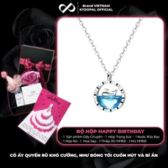 Dây chuyền bạc nữ KYDOPAL vòng cổ cá tính cá voi biển xanh lấp lánh trang sức bạc 925 - PAL9C3C49