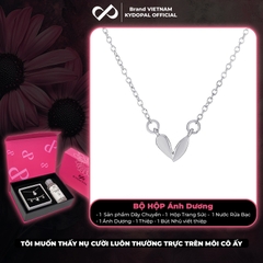 Dây chuyền bạc nữ KYDOPAL cá tính trái tim trơn bóng trang sức bạc 925 - PAL9C3C14
