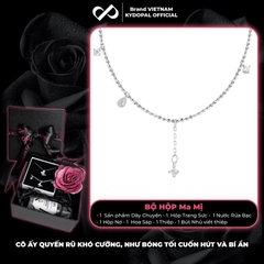 Dây chuyền bạc nữ KYDOPAL cá tính dây hạt lấp lánh mix hạt đá nữ tính trang sức bạc cao cấp - PAL9C3C16