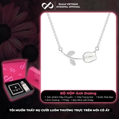 Dây chuyền bạc nữ KYDOPAL vòng cổ cá tính cánh hoa hồng nữ tính trang sức bạc 925 - PAL9C3C35