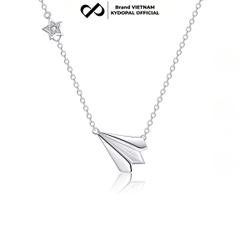 Dây chuyền bạc nữ KYDOPAL mẫu máy bay giấy cá tính trang sức bạc 925 - PAL9C3C23