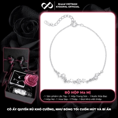 Lắc tay bạc nữ KYDOPAL dải sao đính đá Shining Star nhẹ nhàng sang trọng trang sức 925 - PAL9C8L13