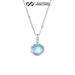 Dây chuyền bạc nữ KYDOPAL vòng cổ cá tính ổ đá cánh hoa tú cầu moonstone trang sức bạc 925 - PAL9C3C33