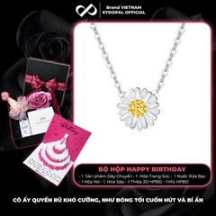 Dây chuyền bạc nữ KYDOPAL cá tính mặt hoa cúc nhị nữ tính trang sức bạc 925 - PAL9C3C32