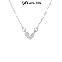 Dây chuyền bạc nữ KYDOPAL cá tính trái tim trơn bóng trang sức bạc 925 - PAL9C3C14