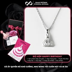 Dây chuyền bạc nữ KYDOPAL mặt vương miện công chúa đính đá nữ tính trang sức bạc 925 - PAL9C3C17